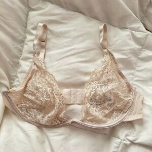H&M unlined wired demi lace bra